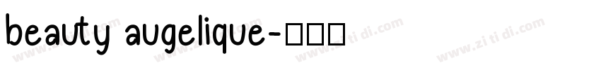 beauty augelique字体转换